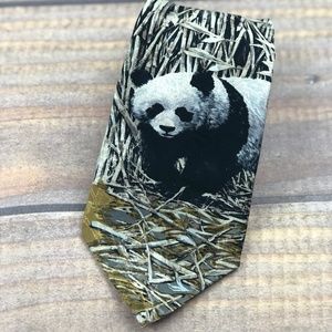 Endangered Species Men's Classic Silk Tie PANDA